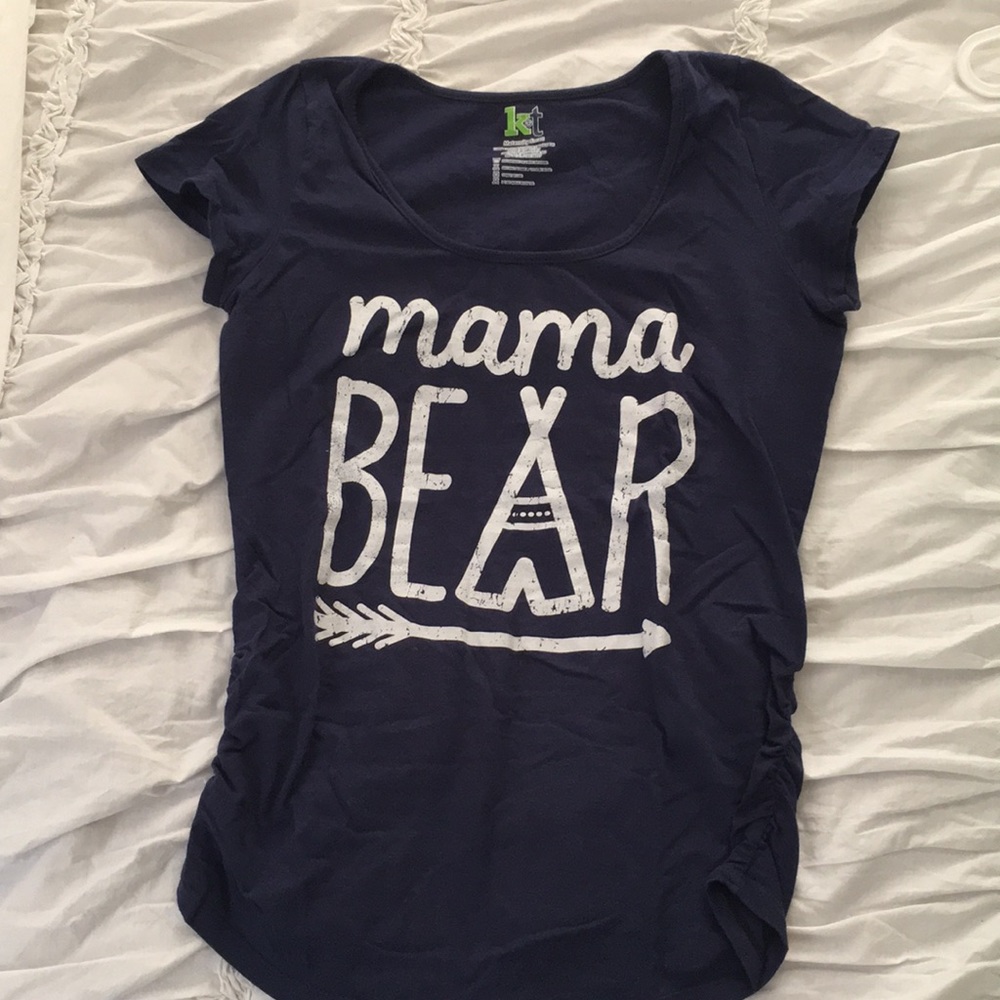 Fitted “Mama Bear” maternity shirt.